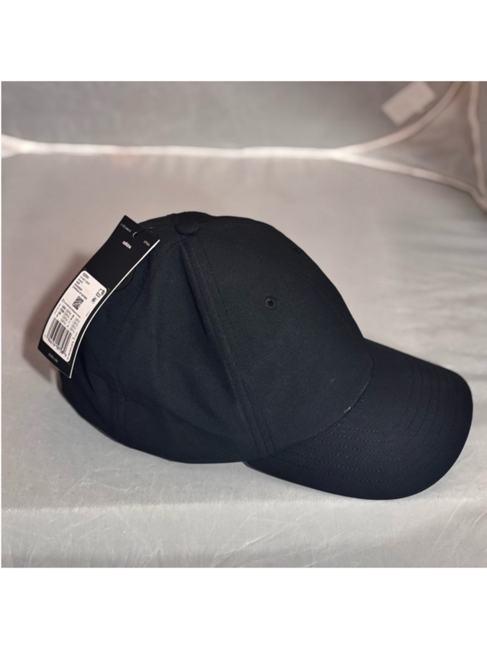 adidas Black Curved-Brim Baseball Cap